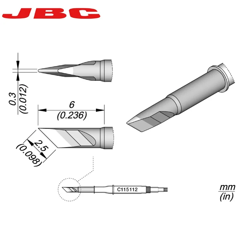 Наконечники JBC C115
Наконечники JBC C115