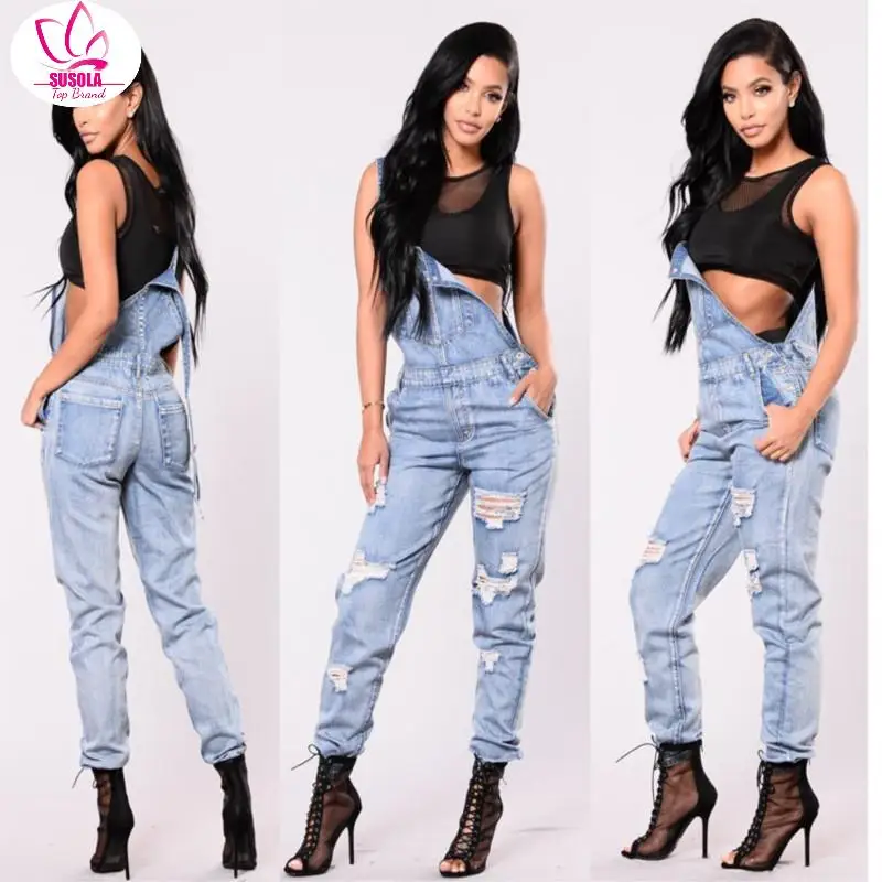 SUSOLA Trend Women Denim Jumpsuit Ladies Spring Trend Loose Jeans Rompers Female Casual Overall Playsuit With Pocket 9588
SUSOLA Trend Women Denim Jumpsuit Ladies Spring Trend Loose Jeans Rompers Female Casual Overall Playsuit With Pocket 9588
