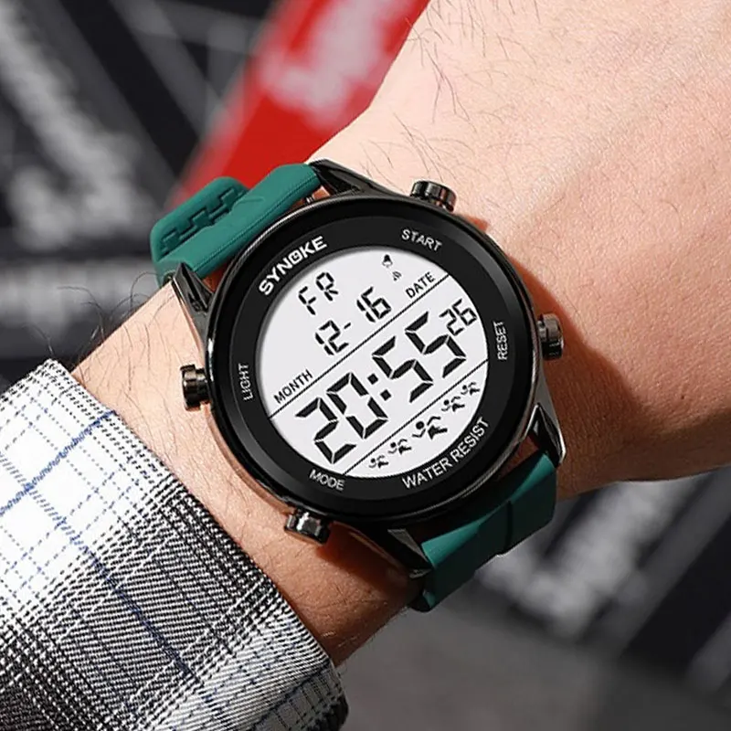 SYNOKE Men Sports Watches Fashion Outdoor 50M Waterproof Wristwatch Military LED Male Clock Digital Watch Relojes Hombres
SYNOKE Men Sports Watches Fashion Outdoor 50M Waterproof Wristwatch Military LED Male Clock Digital Watch Relojes Hombres