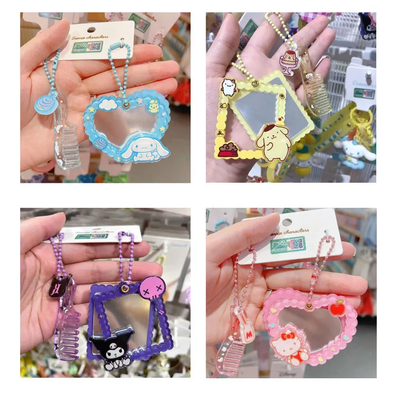 10Cm Sanrios Kawaii Cute Cinnamoroll My Kuromi Kitty Cartoon Dressing Comb Mirror Key Chain Pendant
10Cm Sanrios Kawaii Cute Cinnamoroll My Kuromi Kitty Cartoon Dressing Comb Mirror Key Chain Pendant