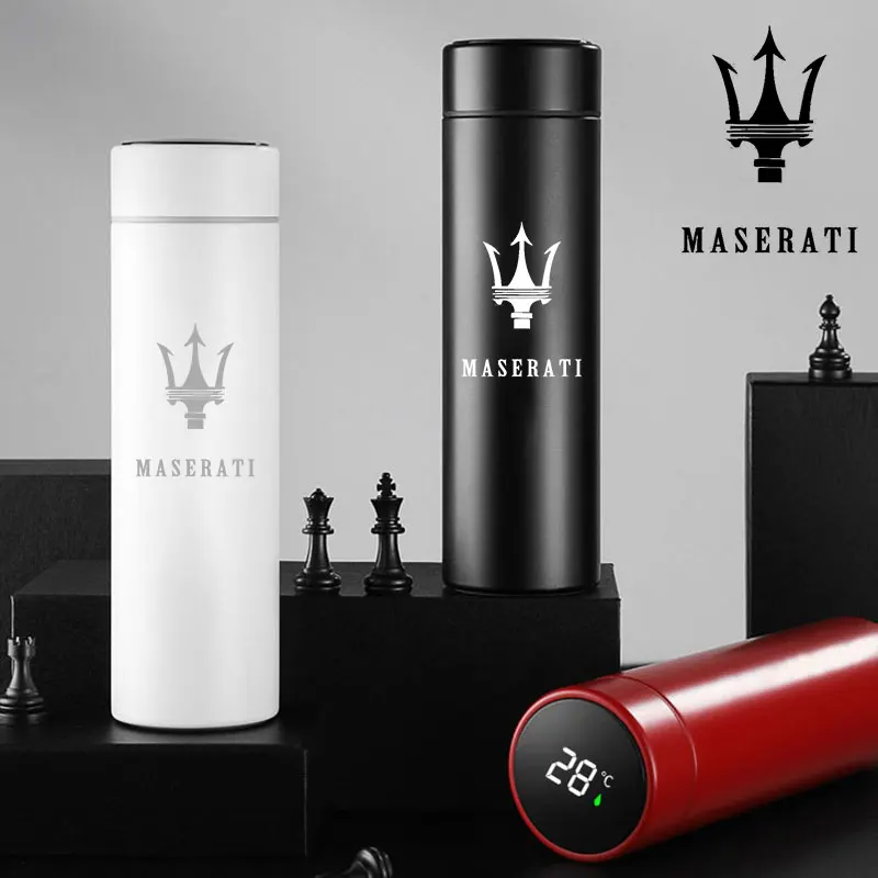 500 ML Smart Business Insulated Kettle For Maserati Laser Customized LOGO Thermos Bottle Touch Display Temperature Thermos Cup
500 ML Smart Business Insulated Kettle For Maserati Laser Customized LOGO Thermos Bottle Touch Display Temperature Thermos Cup