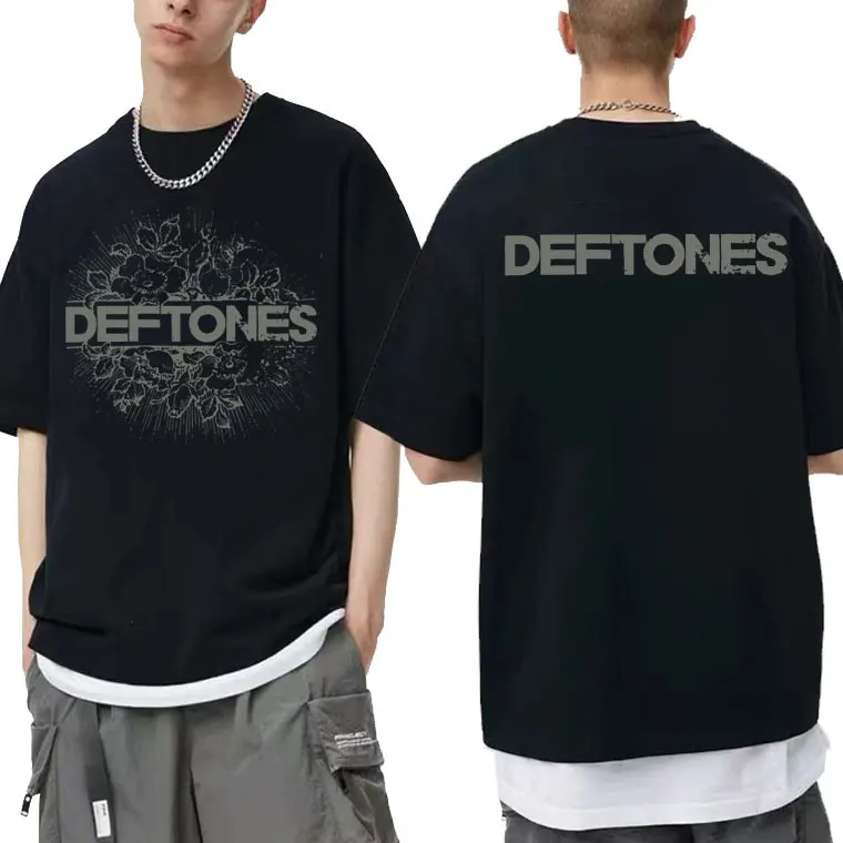 Metal Rock Band Deftones Floral Burst Man Loose Streetwear Double Sided Print Tshirt Men Women Fashion Vintage Casual T-shirts
Metal Rock Band Deftones Floral Burst Man Loose Streetwear Double Sided Print Tshirt Men Women Fashion Vintage Casual T-shirts