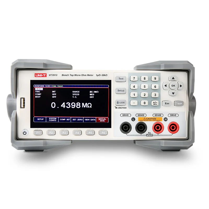 

Newest UNI-T UT3513 DC resistance tester 20Kohm RS232 0.05% Accuracy 4.3-inch LCD display