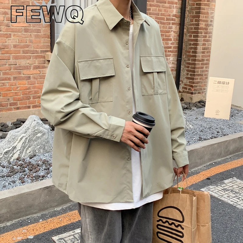 FEWQ HARAJUKU Men's Shirts Solid Color Turn-down Collar Single Breasted Casual Male Coats Safari Style 2023 Spring New 24B760
FEWQ HARAJUKU Men's Shirts Solid Color Turn-down Collar Single Breasted Casual Male Coats Safari Style 2023 Spring New 24B760