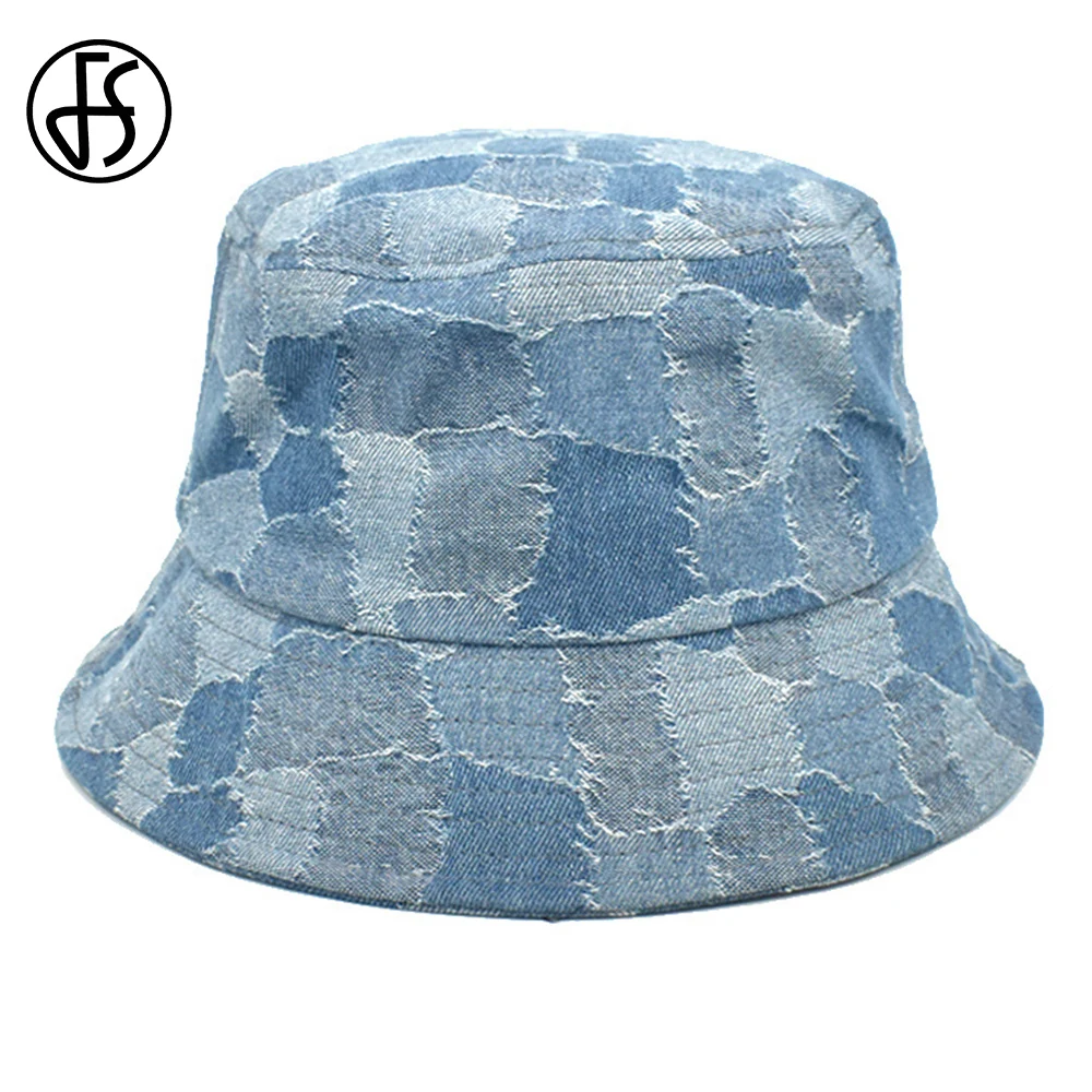 FS Retro Washed Denim Hat Blue Bonnet Summer Fisherman Hats Outdoor Travel Breathable Panama Bucket Cap Gorras Panama Mens Caps
FS Retro Washed Denim Hat Blue Bonnet Summer Fisherman Hats Outdoor Travel Breathable Panama Bucket Cap Gorras Panama Mens Caps