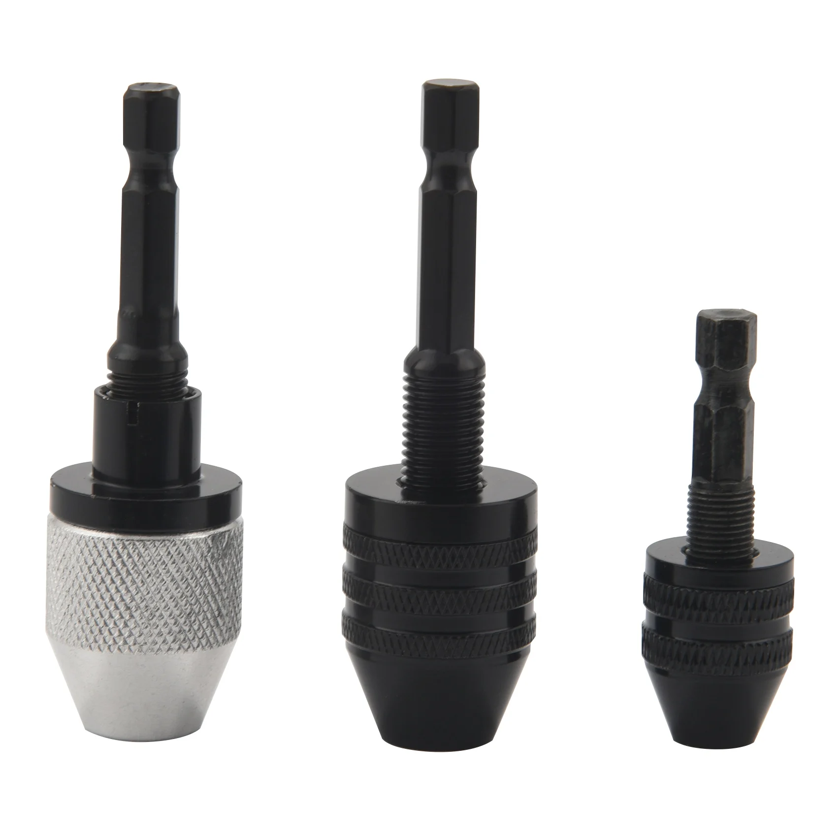 3 Pcs Keyless Drill Chuck 1/4 Inch Hex Shank Keyless Drill Chuck Converter Drill Adapter for Impact Drill Tool
3 Pcs Keyless Drill Chuck 1/4 Inch Hex Shank Keyless Drill Chuck Converter Drill Adapter for Impact Drill Tool