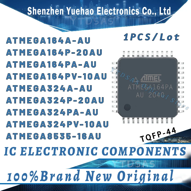 ATMEGA164A-AU ATMEGA164P-20AU ATMEGA164PA ATMEGA164PV-10AU ATMEGA324P-20AU ATMEGA324PA ATMEGA324PV-10AU ATMEGA8535-16AU IC MCU
ATMEGA164A-AU ATMEGA164P-20AU ATMEGA164PA ATMEGA164PV-10AU ATMEGA324P-20AU ATMEGA324PA ATMEGA324PV-10AU ATMEGA8535-16AU IC MCU