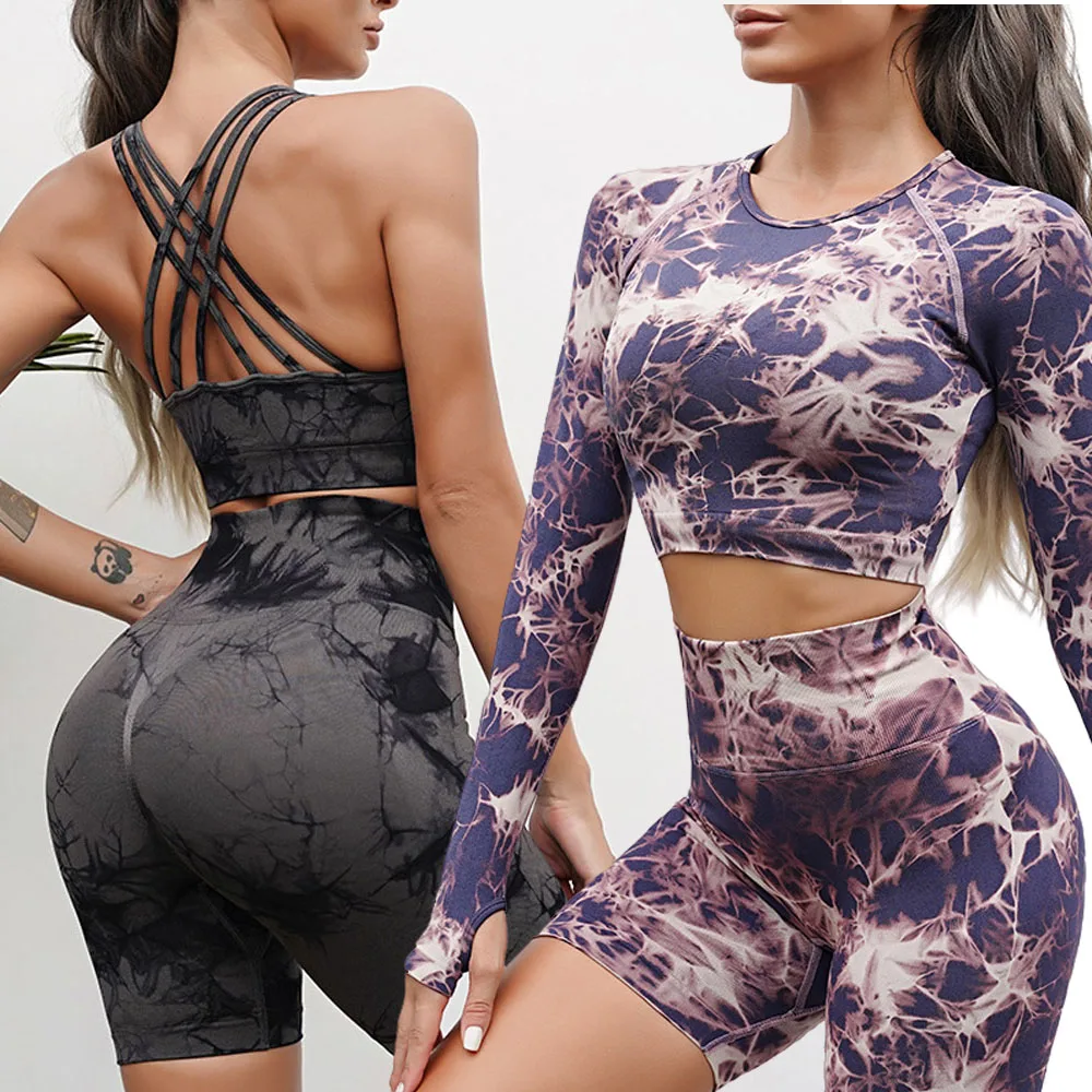 Seamless Women Yoga Set Workout Sportswear Gym Clothing Tie Dye Sport Set Women Hight Waist Leggings Fitness Sport Bra Crop Top
Seamless Women Yoga Set Workout Sportswear Gym Clothing Tie Dye Sport Set Women Hight Waist Leggings Fitness Sport Bra Crop Top
