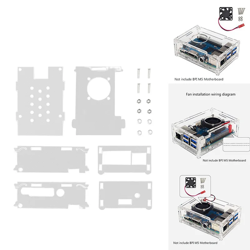 For Banana Pi M5 Acrylic Case Transparent Shell For Banana Pi BPI-M5 Development Board Protective Shell
For Banana Pi M5 Acrylic Case Transparent Shell For Banana Pi BPI-M5 Development Board Protective Shell