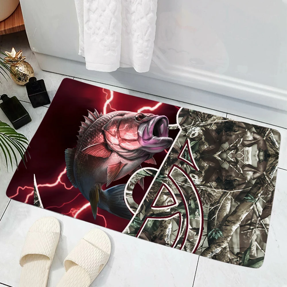 Bass Fishing Modern Kitchen Mat Home Entrance Doormat Hallway Bedroom Living Room Floor Carpet Balcony Bathroom AntiSlip
Bass Fishing Modern Kitchen Mat Home Entrance Doormat Hallway Bedroom Living Room Floor Carpet Balcony Bathroom AntiSlip
