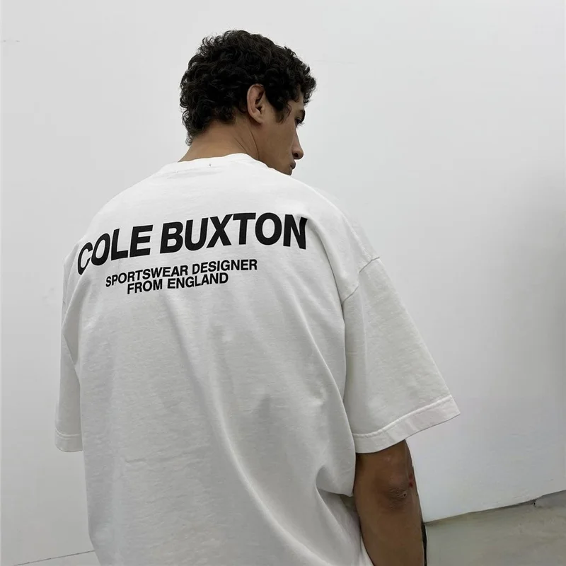 

Модная женская рубашка в масштабе 1:1 2023ss, футболка оверсайз из хлопка с девизом Коула букстон, мужская одежда