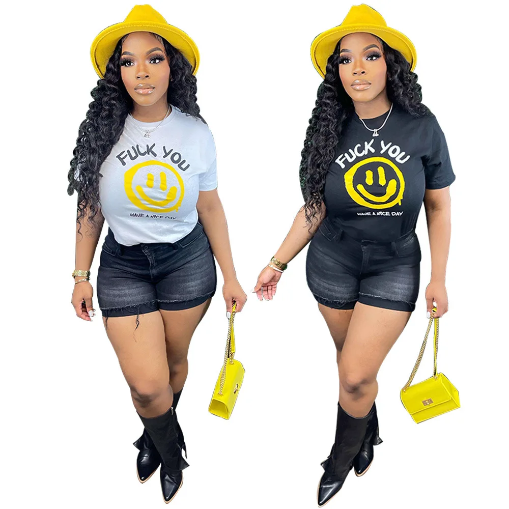 Summer Top Print Cute Casual Short Sleeve Women's T-Shirt Graphic T-Shirt Kawaii Clothes
Summer Top Print Cute Casual Short Sleeve Women's T-Shirt Graphic T-Shirt Kawaii Clothes