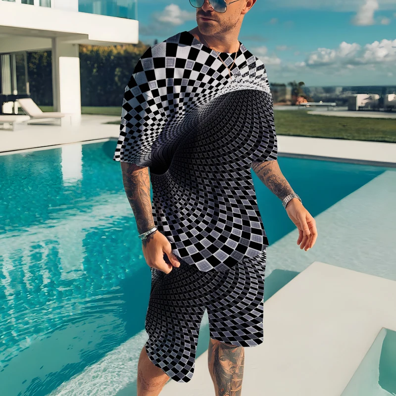 Summer Casual New Men's Suits 3D Printed 2 Piece Tracksuits Short Sleeves Sportswear Men's T-Shirt Suits Sportswear Streetwear
Summer Casual New Men's Suits 3D Printed 2 Piece Tracksuits Short Sleeves Sportswear Men's T-Shirt Suits Sportswear Streetwear