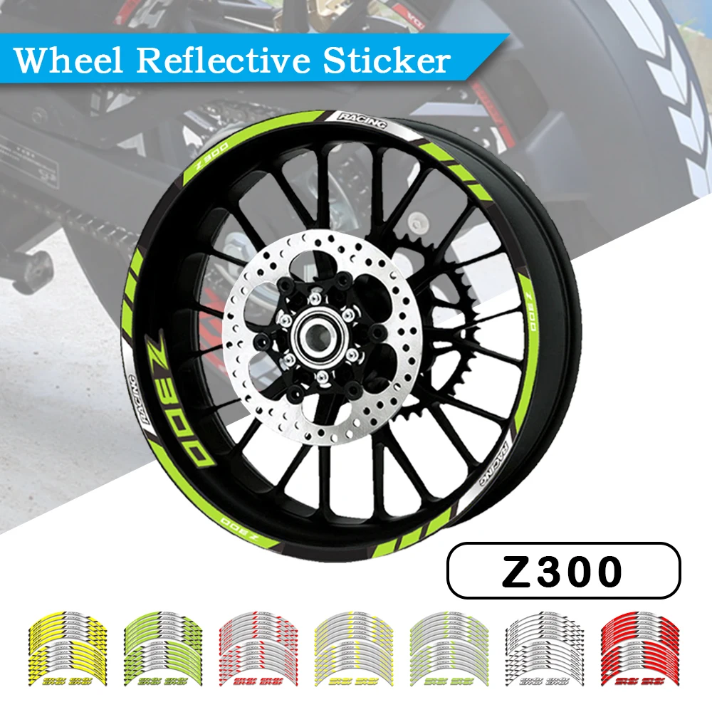 fit KAWASAKI Z300 Z 300 Motorcycle Decorative High Quality Stripe Sticker Front and Rear Wheel Reflective Decal Accessories
fit KAWASAKI Z300 Z 300 Motorcycle Decorative High Quality Stripe Sticker Front and Rear Wheel Reflective Decal Accessories