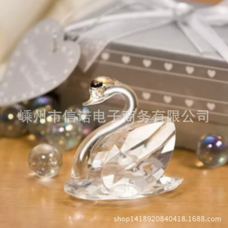 Mini Crystal Swan in Silver Gift Box Baby Birthday Party Decorations Newborn Christening Baptism Giveaways For Guest 10 Pcs
Mini Crystal Swan in Silver Gift Box Baby Birthday Party Decorations Newborn Christening Baptism Giveaways For Guest 10 Pcs