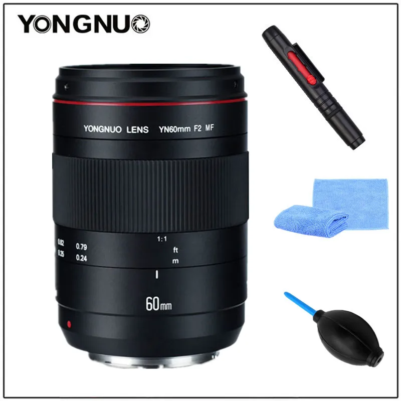 YONGNUO YN60mm F2C MF 0.234m Macro Lens Manual Focus with Distance Indicator for Canon EOS 70D 5D2 5D3 600D DSLR Camera
YONGNUO YN60mm F2C MF 0.234m Macro Lens Manual Focus with Distance Indicator for Canon EOS 70D 5D2 5D3 600D DSLR Camera