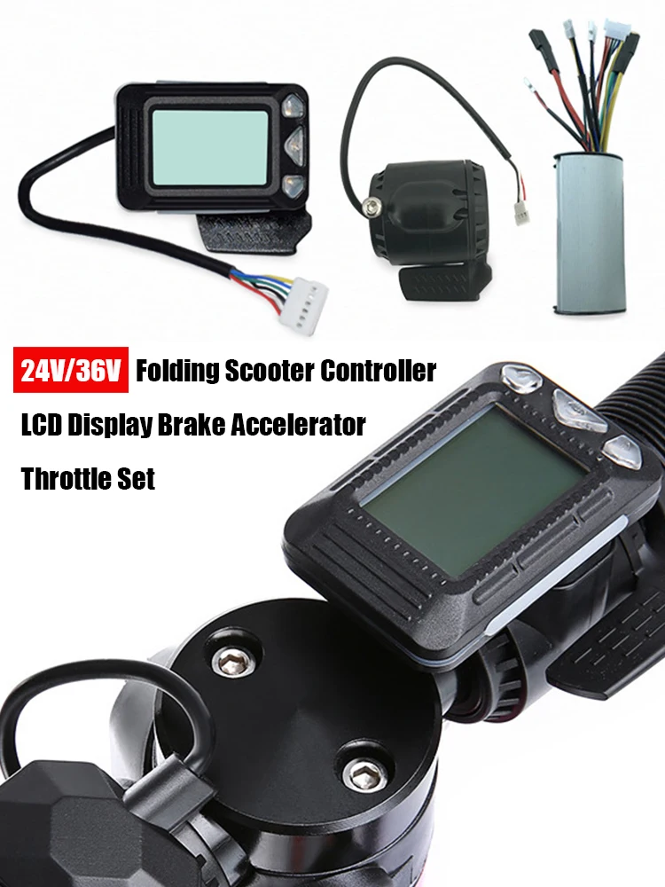 Folding Scooter Controller 24V 36V Electric Bicycle Cycling Accessories Carbon Fiber Scooter Controller Brake Accelerator LCD
Folding Scooter Controller 24V 36V Electric Bicycle Cycling Accessories Carbon Fiber Scooter Controller Brake Accelerator LCD