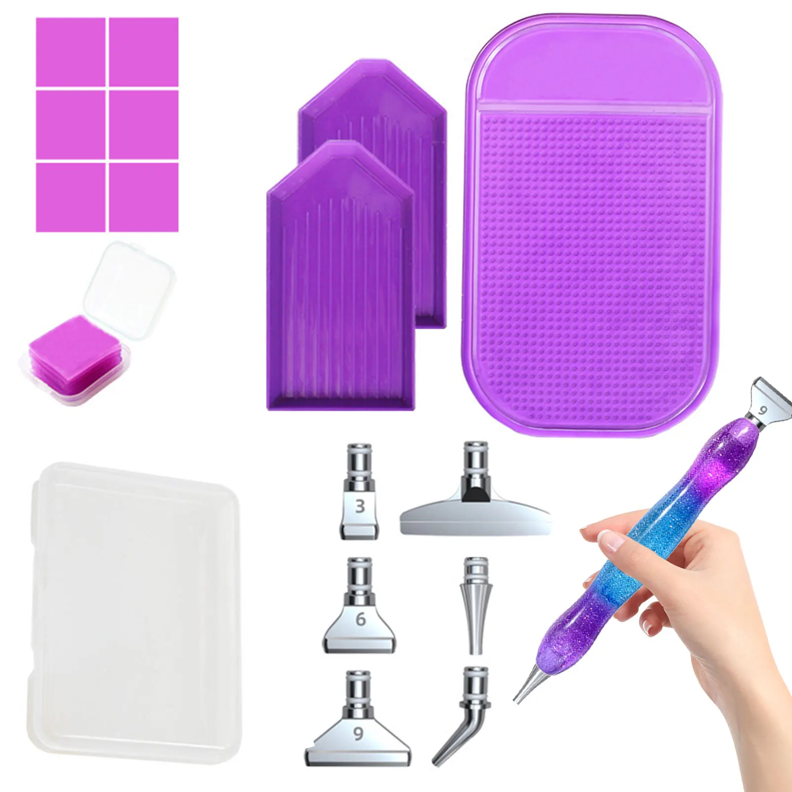 5D Diamond Art Painting Pen Diamond Art Kit Point Drills Pen With 6 Metal Tips Diamond Art Accessories And Tools
5D Diamond Art Painting Pen Diamond Art Kit Point Drills Pen With 6 Metal Tips Diamond Art Accessories And Tools