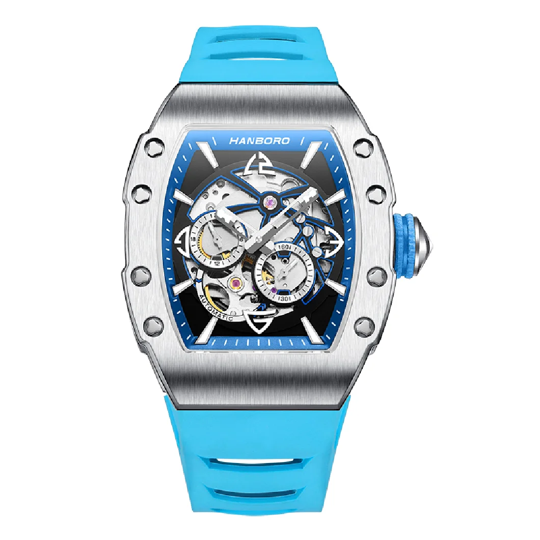 HANBORO watch for Men Automatic Watch Waterproof fashion Mechanical Wristwatch Rubber band watch man Reloj Hombre
HANBORO watch for Men Automatic Watch Waterproof fashion Mechanical Wristwatch Rubber band watch man Reloj Hombre