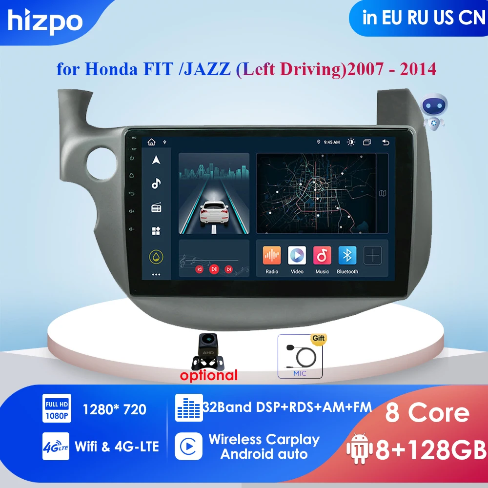 8+128 4G-LTE Carplay 10.1'' 2Din Android Car Radio GPS for Honda FIT /JAZZ (Left Driving)2007-2014 GPS Navi Multimedia Autoradio
8+128 4G-LTE Carplay 10.1'' 2Din Android Car Radio GPS for Honda FIT /JAZZ (Left Driving)2007-2014 GPS Navi Multimedia Autoradio