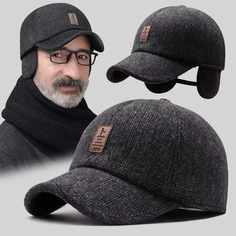 Winter Warm Cap Sport Golf Baseball Cap Hats for Men Snapback Women Casquette Bones Dad Trucker Caps Gorras with EarflapsThicken
Winter Warm Cap Sport Golf Baseball Cap Hats for Men Snapback Women Casquette Bones Dad Trucker Caps Gorras with EarflapsThicken