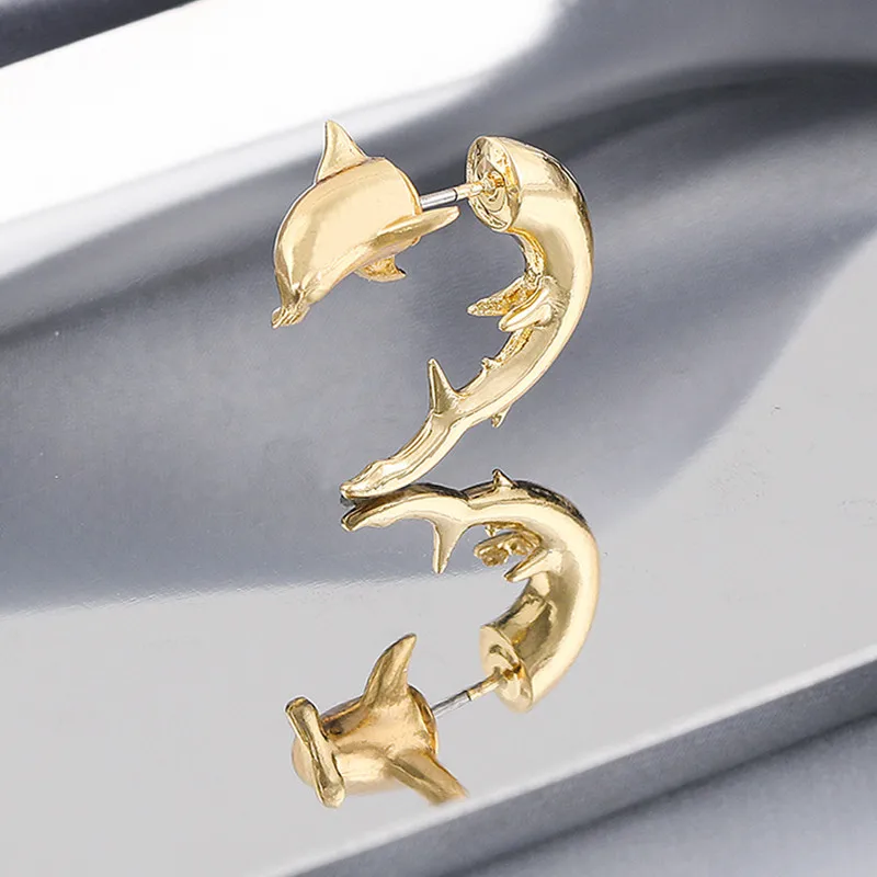 LuxHoney Fashion Cute Gold Plated Dolphins Shape Stud Earrings for Women OL Girls Jacket Earring Back SOLD in SINGLE PIECE
LuxHoney Fashion Cute Gold Plated Dolphins Shape Stud Earrings for Women OL Girls Jacket Earring Back SOLD in SINGLE PIECE