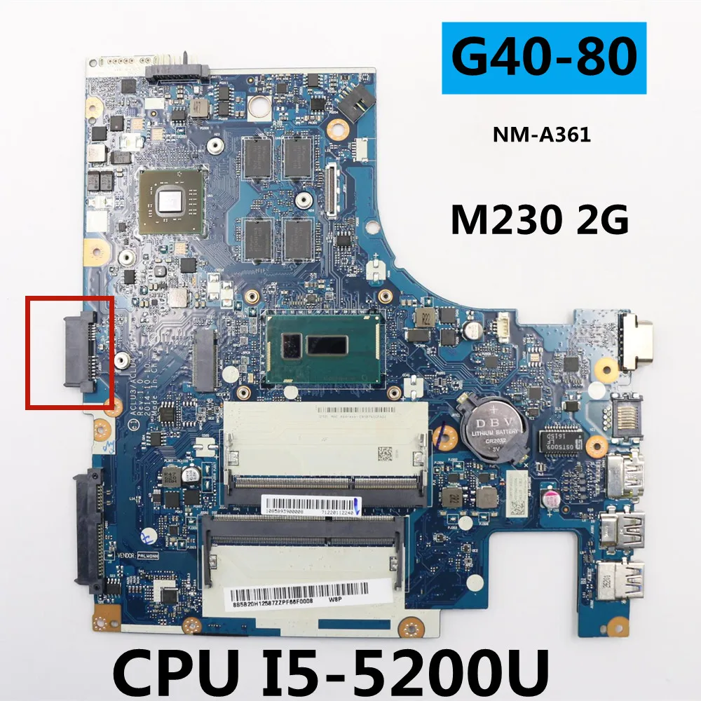 Материнская плата для ноутбука Lenovo G40-80 GPU M230 2G DDR3L, полностью протестирована, 100% рабочий
Материнская плата для ноутбука Lenovo G40-80 GPU M230 2G DDR3L, полностью протестирована, 100% рабочий