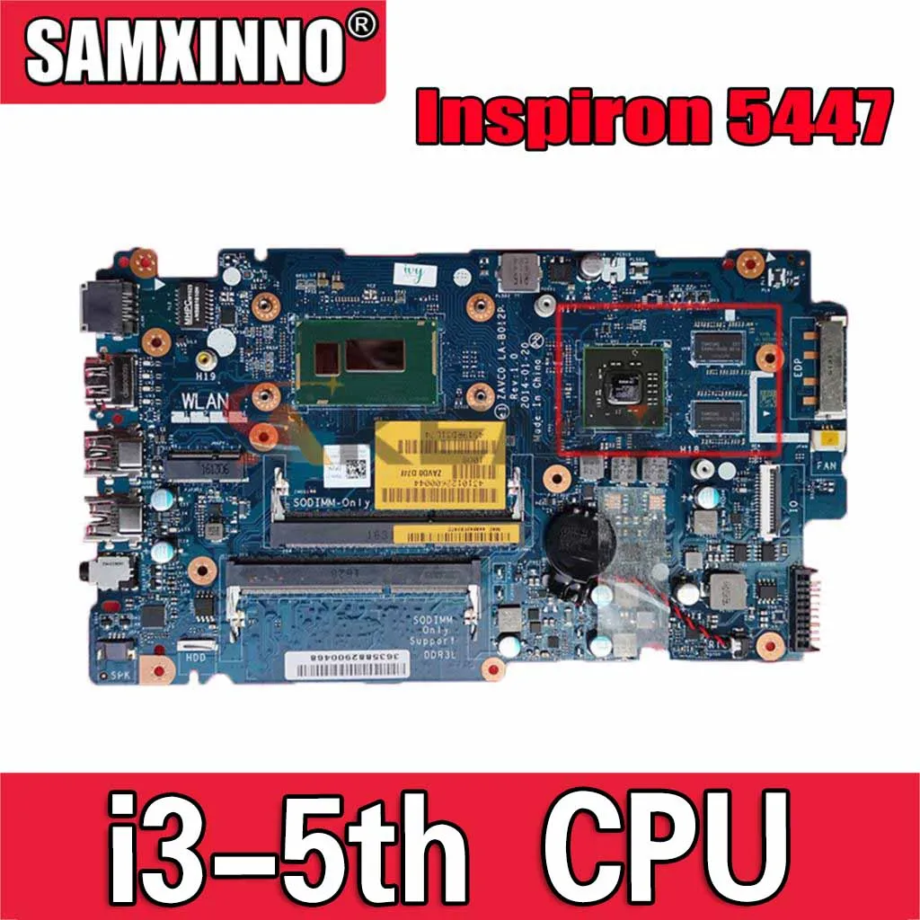 Оригинальная материнская плата для ноутбука DELL Inspiron 5448 5548 i3-5th, системная плата для центрального процессора Φ 0JGW4R 216-0858020
Оригинальная материнская плата для ноутбука DELL Inspiron 5448 5548 i3-5th, системная плата для центрального процессора Φ 0JGW4R 216-0858020