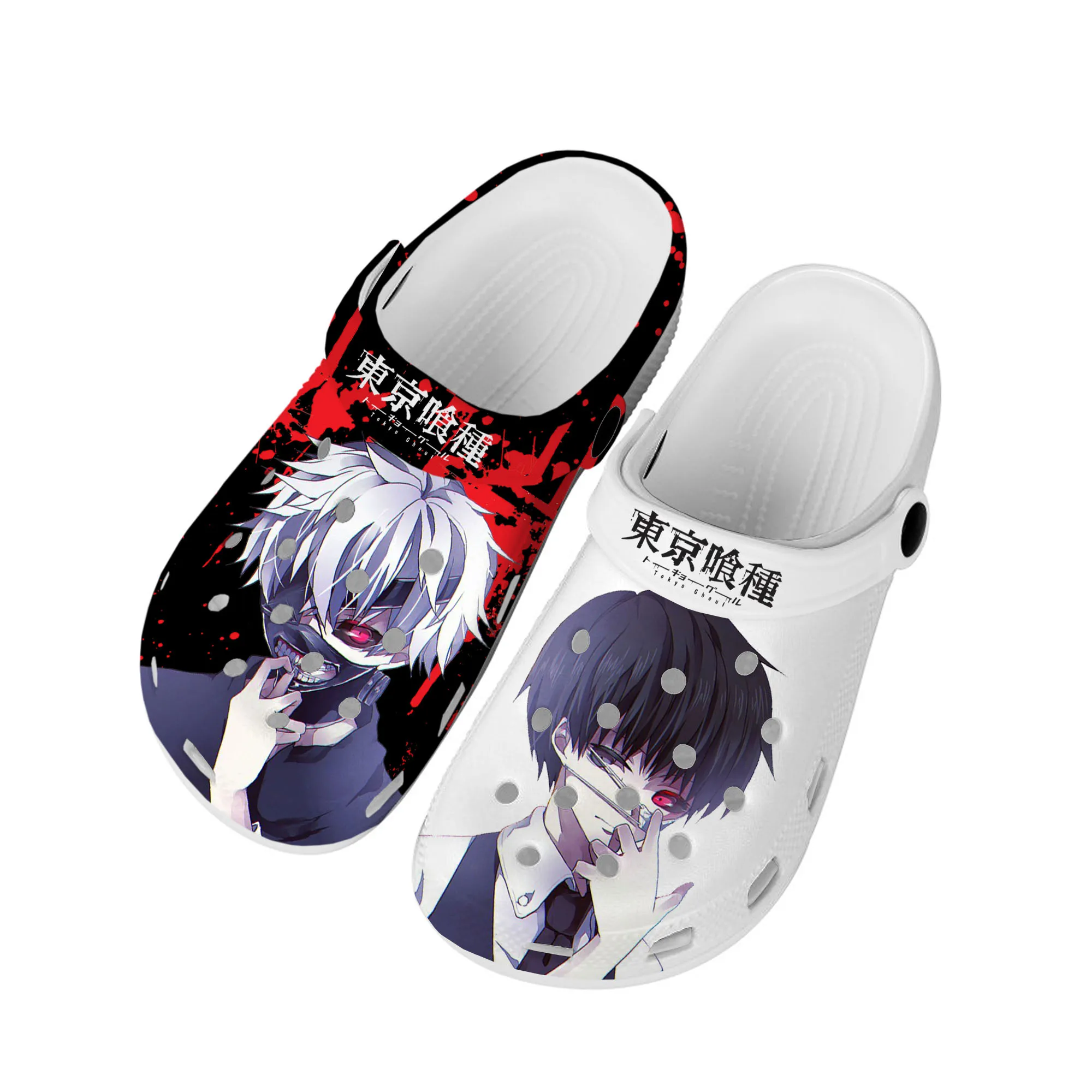 

Japan Anime Manga Kaneki Ken Tokyo Ghoul Home Clogs Custom Water Shoes Mens Womens Teenager Shoe Garden Clog Beach Hole Slippers