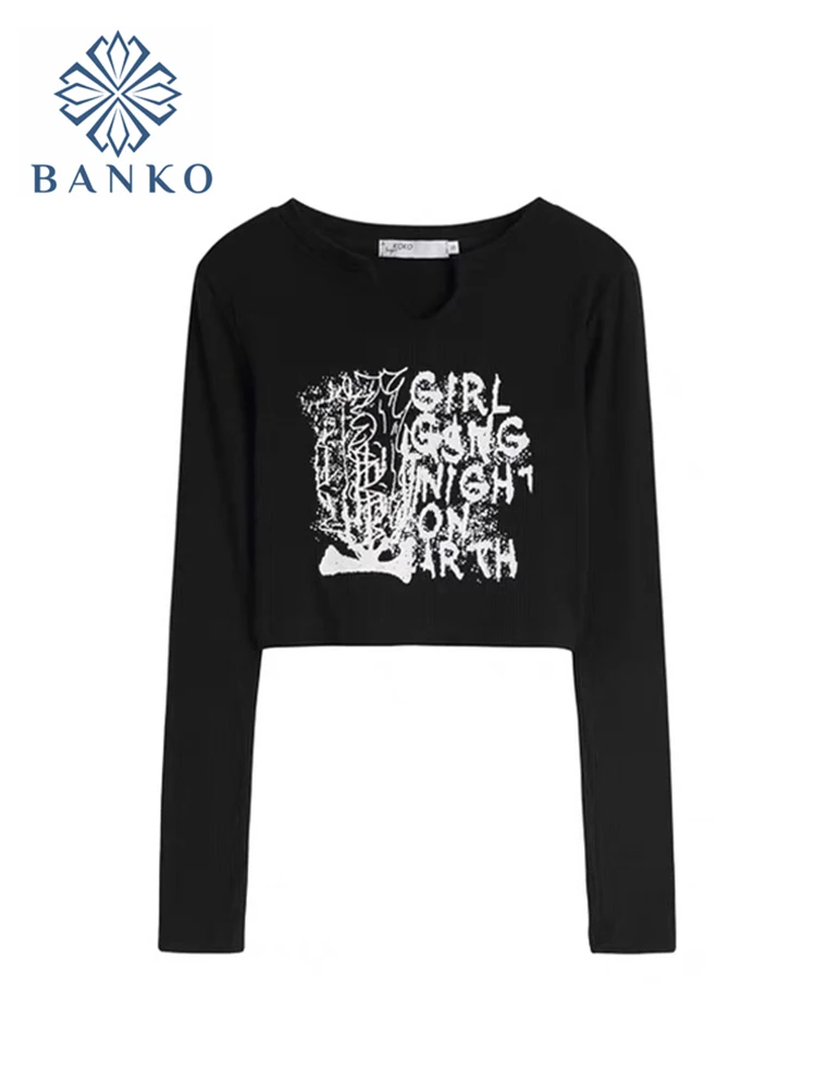 Solid Basic Long Sleeve Womens T shirt Casual Vintage Black Printing Tee Spring Sexy Fashion O-neck All-Match Crop Tops Female
Solid Basic Long Sleeve Womens T shirt Casual Vintage Black Printing Tee Spring Sexy Fashion O-neck All-Match Crop Tops Female