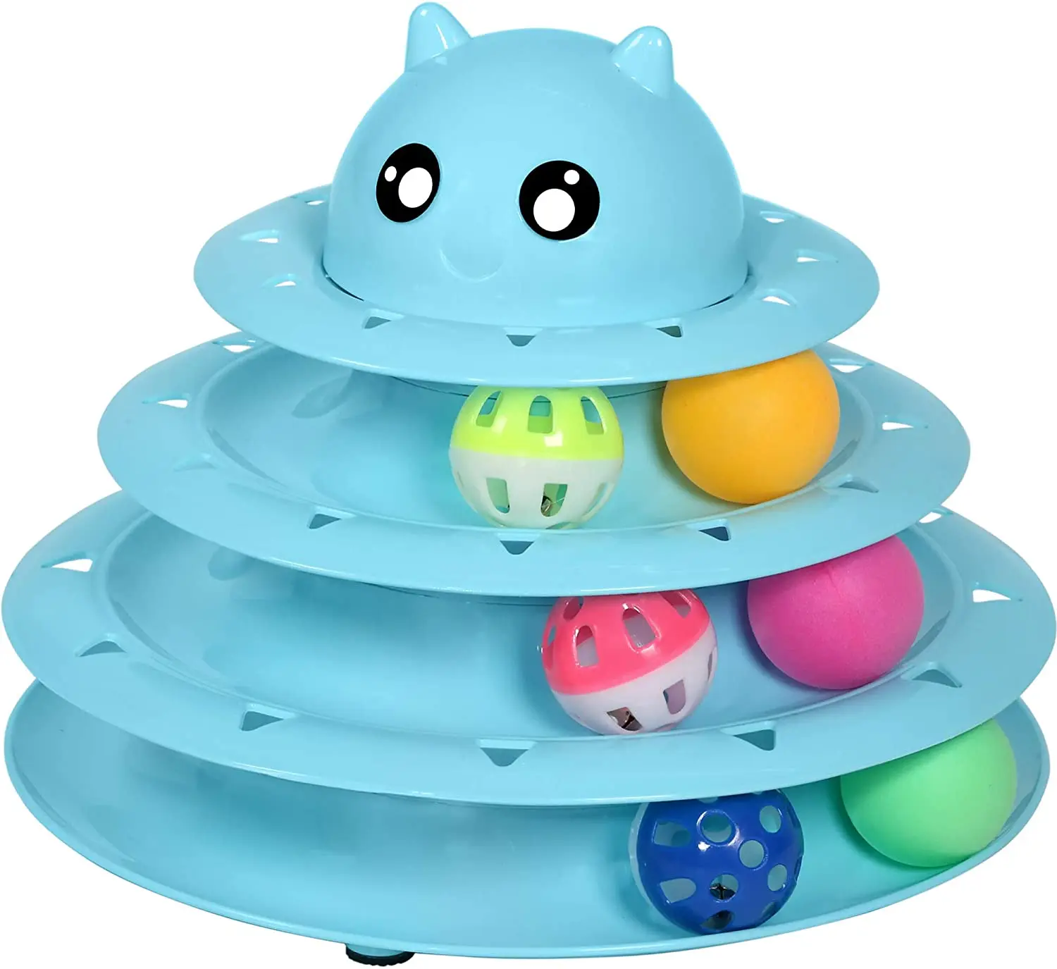 Cat Toy Roller Level 3 Turntable Cat Toy Ball with Six Colored Balls Interactive Kitten Fun Psychophysical Exercise Puzzle
Cat Toy Roller Level 3 Turntable Cat Toy Ball with Six Colored Balls Interactive Kitten Fun Psychophysical Exercise Puzzle