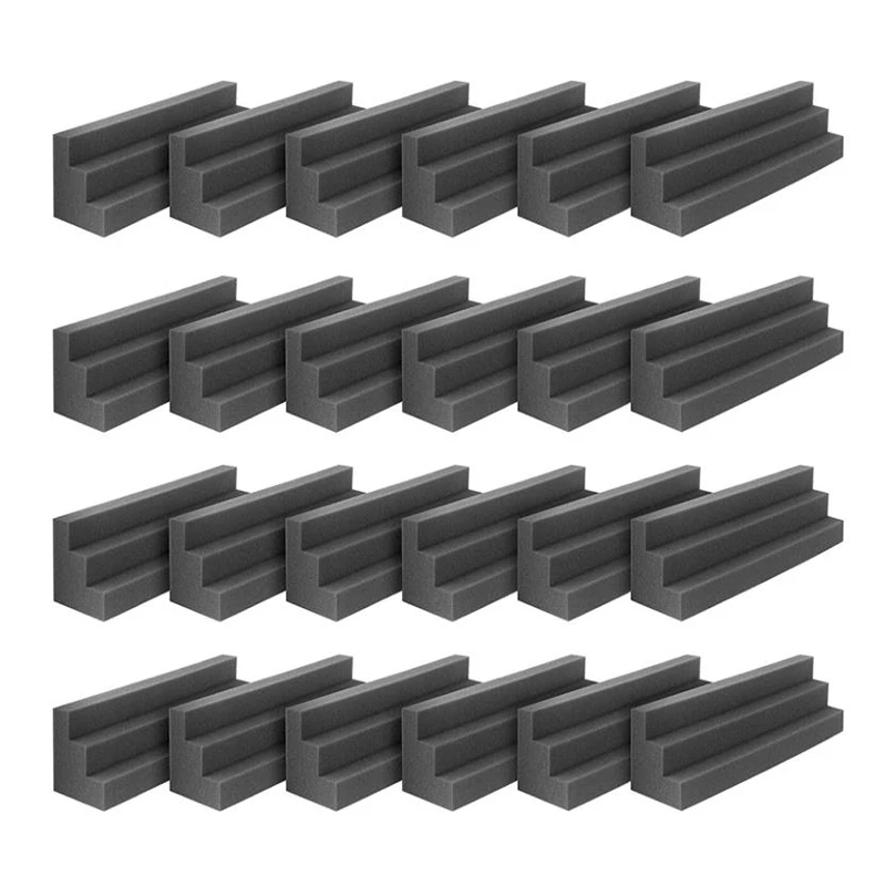24 Pcs Bass Traps Acoustic Foam Panels Sound Proof Padding,Studio Foam for Corner Soundproofing Foam,Sound Proof Foam
24 Pcs Bass Traps Acoustic Foam Panels Sound Proof Padding,Studio Foam for Corner Soundproofing Foam,Sound Proof Foam