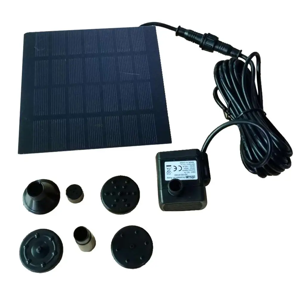 Solar Panel Powered Water Fountain Pool Pond Garden Water Sprinkler Sprayer with Water Pump & 3 Spray Heads
Solar Panel Powered Water Fountain Pool Pond Garden Water Sprinkler Sprayer with Water Pump & 3 Spray Heads