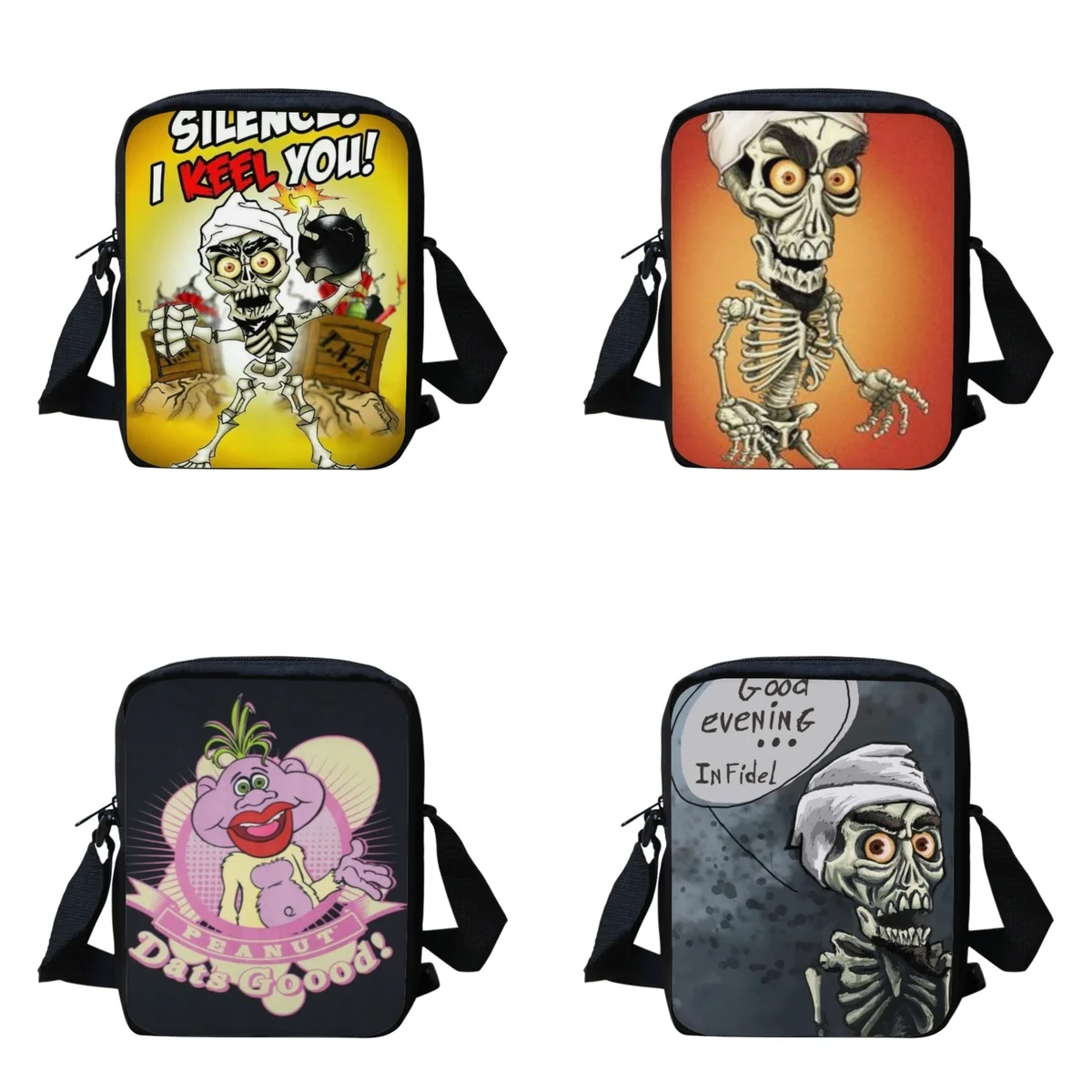 Jeff Dunham Pattern Fashion Shoulder Bags Women School Bags Small Preschool Boys Girl Bookbag Travel Female Totes Child Satchel
Jeff Dunham Pattern Fashion Shoulder Bags Women School Bags Small Preschool Boys Girl Bookbag Travel Female Totes Child Satchel
