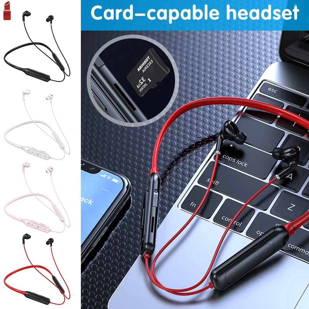 M60 Wireless Headsets Bluetooth-compatible 5.1 Long Standby Time With TF Card Slot Stereo Neck Hanging In-ear Earphones For Spor
M60 Wireless Headsets Bluetooth-compatible 5.1 Long Standby Time With TF Card Slot Stereo Neck Hanging In-ear Earphones For Spor
