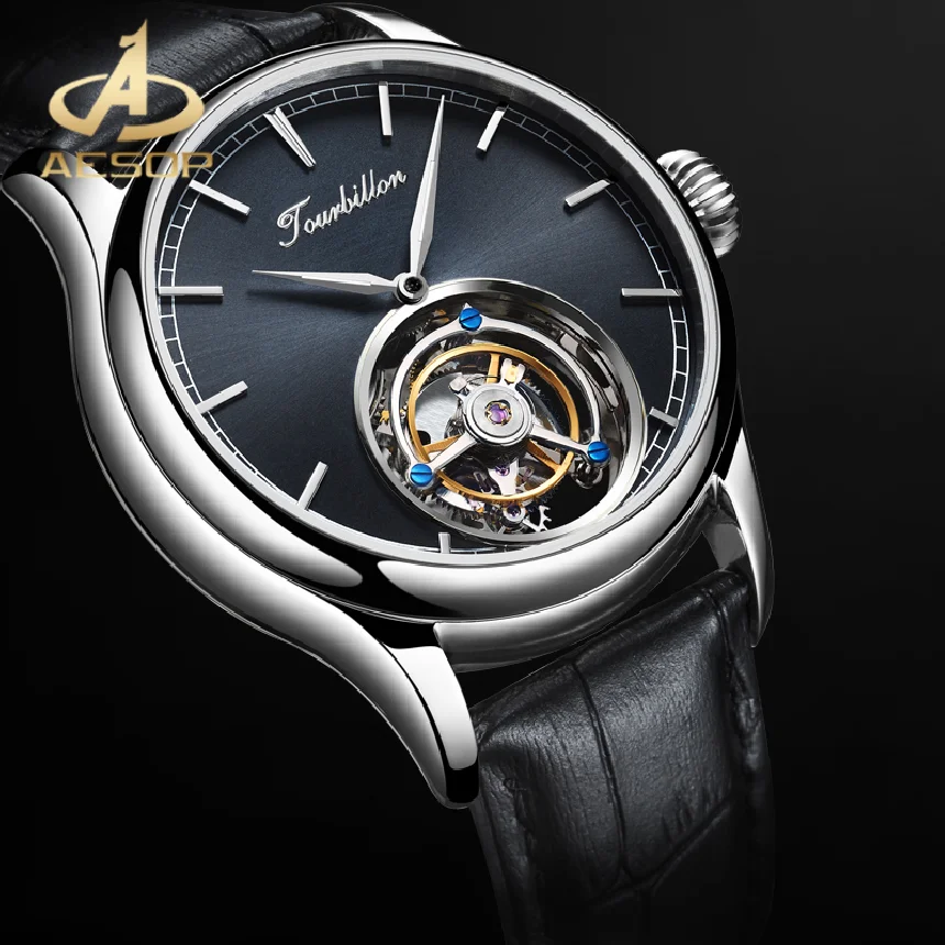 AESOP Top Brand Sapphire Glass Watch 100%Real Tourbillon Men's Mechanical Watches Waterproof Watch Luxury Business Men Watch
AESOP Top Brand Sapphire Glass Watch 100%Real Tourbillon Men's Mechanical Watches Waterproof Watch Luxury Business Men Watch