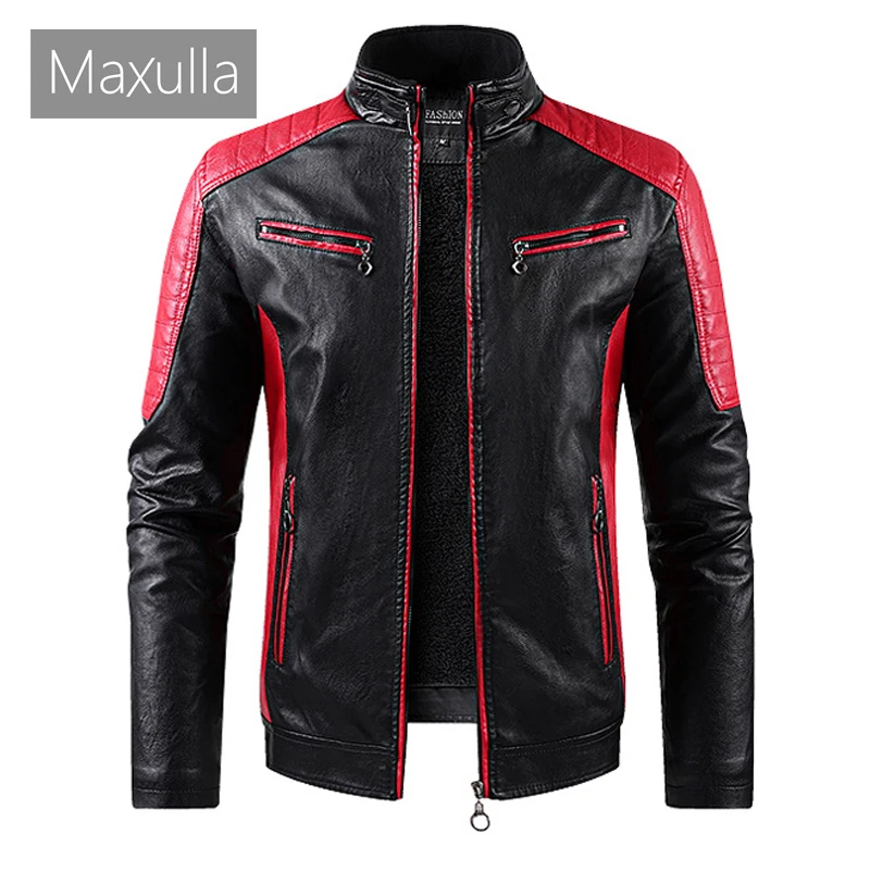 Мужские Куртки из искусственной кожи Maxulla, модная уличная мотоциклетные кожаные куртки в стиле хип-хоп, Повседневная теплая кожаная куртка из флиса
Мужские Куртки из искусственной кожи Maxulla, модная уличная мотоциклетные кожаные куртки в стиле хип-хоп, Повседневная теплая кожаная куртка из флиса
