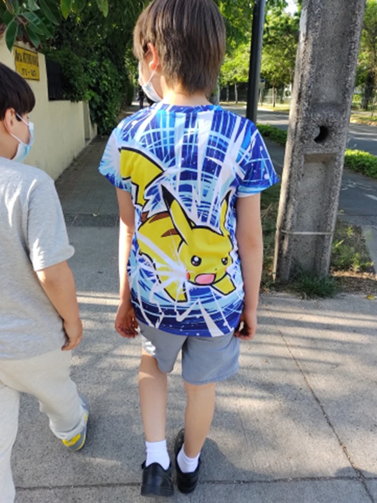 Summer Pokemon T-shirt 3D Printing Children Cartoon Pikachu T-shirt for Boy Casual Boys Girls Fashion T Shirt 3-14 Year Clothes
Summer Pokemon T-shirt 3D Printing Children Cartoon Pikachu T-shirt for Boy Casual Boys Girls Fashion T Shirt 3-14 Year Clothes