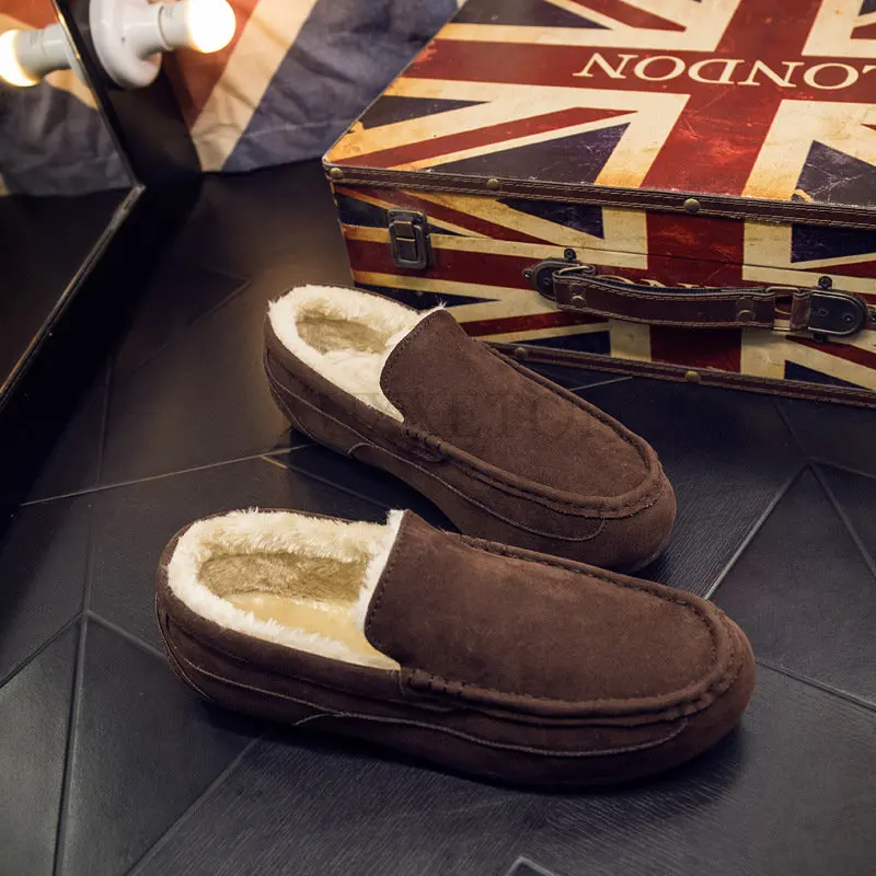 Men's Leather Leisure Boat Shoes Luxury Winter Set-on Flat Shoes Men's One-step Snow Boots Flat Cotton Shoes Mens Shoes
Men's Leather Leisure Boat Shoes Luxury Winter Set-on Flat Shoes Men's One-step Snow Boots Flat Cotton Shoes Mens Shoes