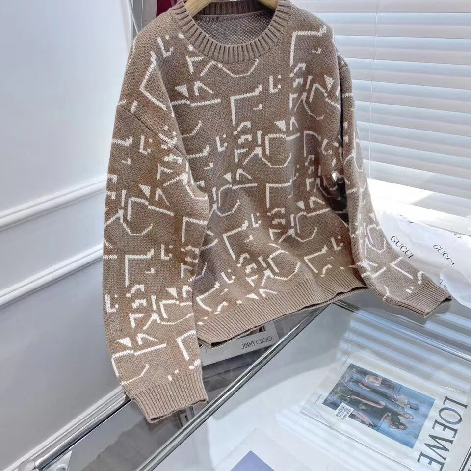 Letter jacquard brand cashmere sweater women autumn winter 2022 new loose long sleeve Pullover sueter mujer Sweater
Letter jacquard brand cashmere sweater women autumn winter 2022 new loose long sleeve Pullover sueter mujer Sweater