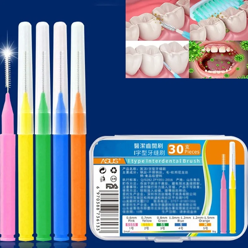 30pcs/lot Interdental Brush Dental Floss Teeth Oral Clean Hygiene Toothpick Teeth Brush Oral Care Tool
30pcs/lot Interdental Brush Dental Floss Teeth Oral Clean Hygiene Toothpick Teeth Brush Oral Care Tool
