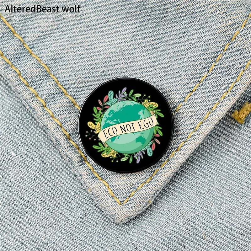 Eco Not Ego Pattern Printed Pin Custom Funny Brooches Shirt Lapel Bag Cute Badge Cartoon enamel pins for Lover Girl Friends
Eco Not Ego Pattern Printed Pin Custom Funny Brooches Shirt Lapel Bag Cute Badge Cartoon enamel pins for Lover Girl Friends