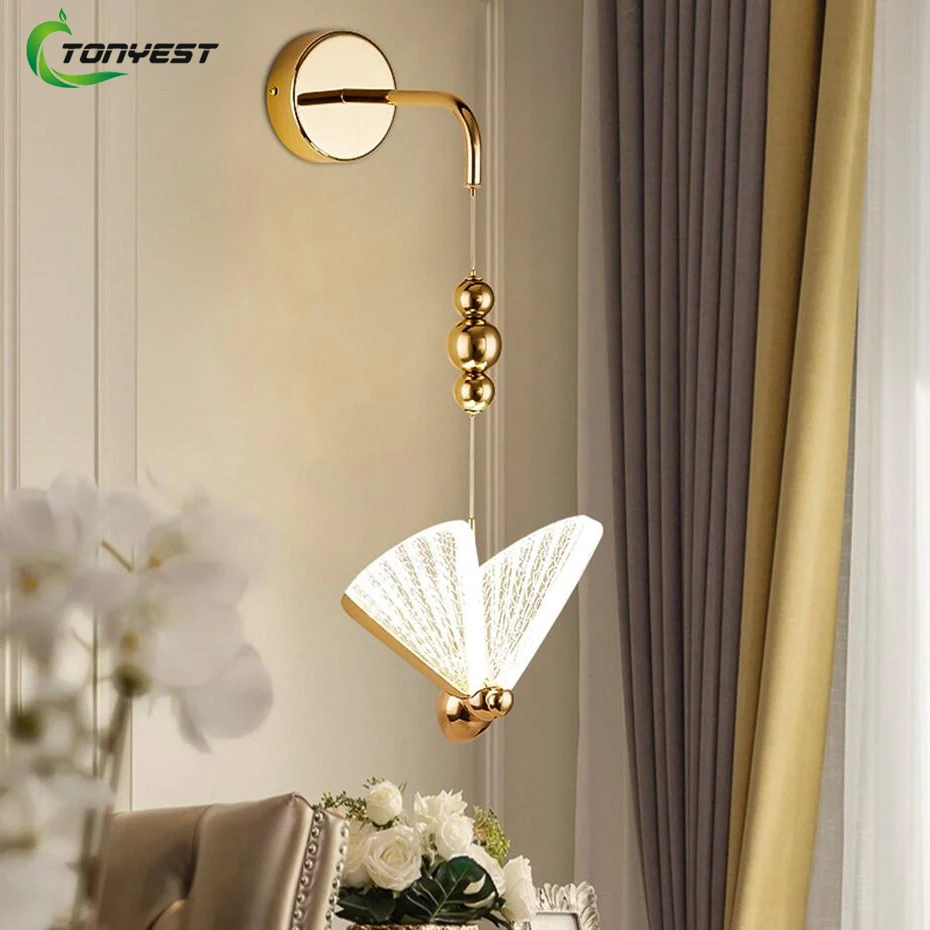 Nordic Modern Wall Lamp Led Butterfly Wall Light Living Room Bedroom Staircase Light Home Decoration Bedside Wall Sconce Lamps
Nordic Modern Wall Lamp Led Butterfly Wall Light Living Room Bedroom Staircase Light Home Decoration Bedside Wall Sconce Lamps