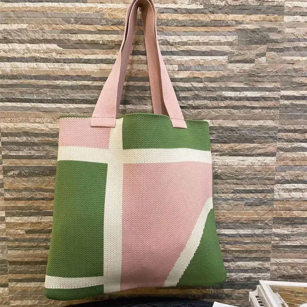 Полиэстер, ручная работа, простые многоразовые вместительные сумки для покупок 
Полиэстер, ручная работа, простые многоразовые вместительные сумки для покупок