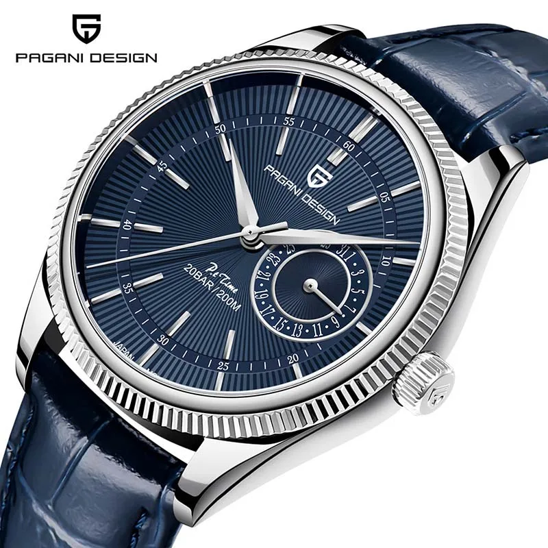 Paganidesign Great Quality Fashion Watches for Men Quartz Waterproof 200M Corium Strap Men Wristwatches Calendar
Paganidesign Great Quality Fashion Watches for Men Quartz Waterproof 200M Corium Strap Men Wristwatches Calendar