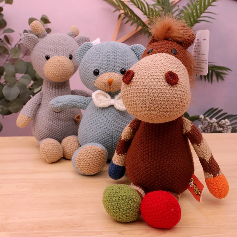 New Knitting Wool Animals Comfort Doll Plush Stuffed Toy Fawn Doll Sleeping Pillow Children's Room Decoration Toys
New Knitting Wool Animals Comfort Doll Plush Stuffed Toy Fawn Doll Sleeping Pillow Children's Room Decoration Toys