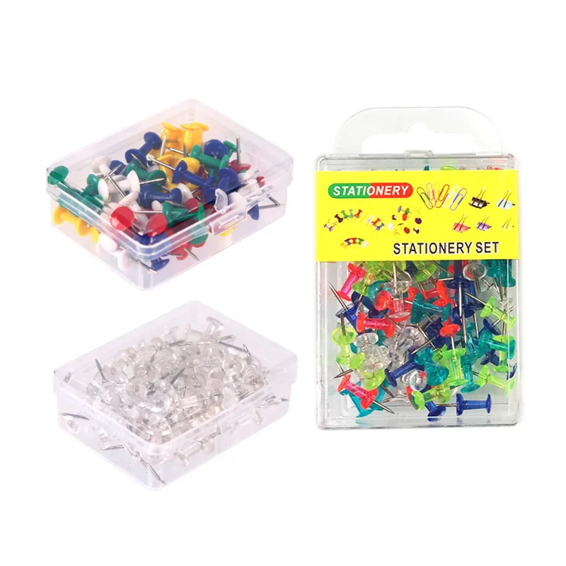 40 pieces per box Assorted Making Thumb Tacks Multicolor Plastic Tacks Push Pins Cork Board Office School Stationery Supplies
40 pieces per box Assorted Making Thumb Tacks Multicolor Plastic Tacks Push Pins Cork Board Office School Stationery Supplies