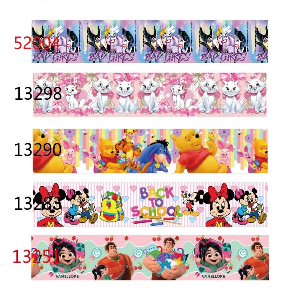Disney Ribbon Grosgrain Printed Marie Mickey Mouse for Hairbows DIY 25mm 10yards Craft Supplies Handmade Materials
Disney Ribbon Grosgrain Printed Marie Mickey Mouse for Hairbows DIY 25mm 10yards Craft Supplies Handmade Materials