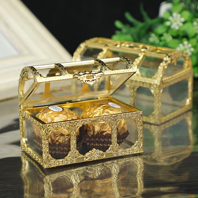48/24/12PCS Treasure Box Gold Transparent Plastic Wedding Gift Boxes Baby Shower Candy Box Jewellery Box
48/24/12PCS Treasure Box Gold Transparent Plastic Wedding Gift Boxes Baby Shower Candy Box Jewellery Box