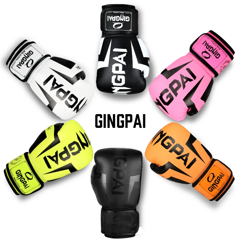 

Боксерские перчатки GINGPAI 6-12 унций для мужчин и женщин, боксерские перчатки для ММА, тренировочные Боксерские перчатки для спортзала, боксерские Боксерские перчатки для карате